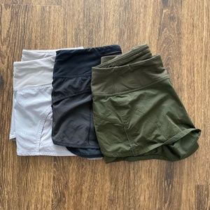 Lululemon Speed Up Shorts 3 pack